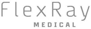 FlexRay Medical logo i grå skrift